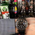 UR Factory Rolex Yacht-Master Black Face Rose Gold Case 40mm Men's Watch